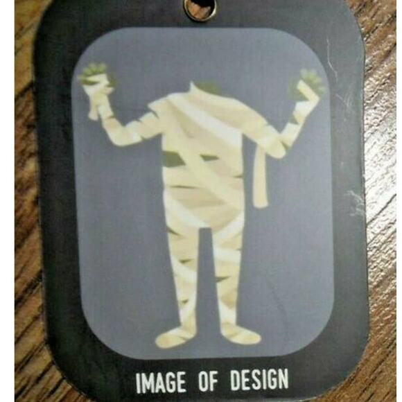 Halloween Where My Head Mummy Throw Plush Blanket Spooky Soft Gothic 50x60" Gray - Picture 10 of 10